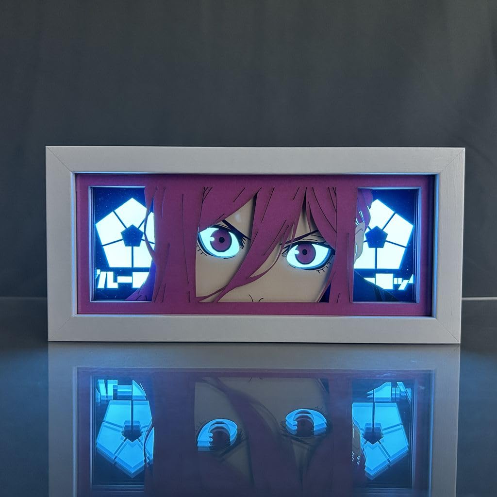 Hongjieya Blue Lock Anime Lamp Chigiri Hyoma Figure for Bedroom Decor Night Light Birthday Gift for Led Light