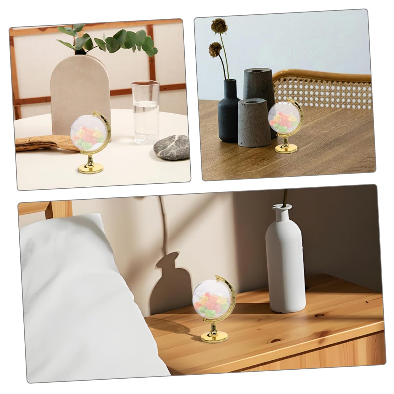 20pezzi Scatole Trasparenti Riempibili Forma Di Globo Scatole Per Dolci e Regali Per Matrimoni e Feste Di Compleanno Contenitori Per Bomboniere e Decorazioni Per Shower