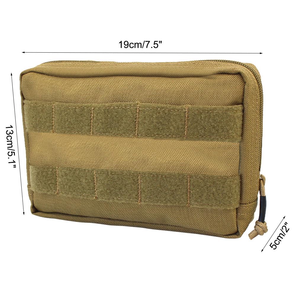 MiOYOOW Bolsa de arnés para Perro, Chaleco Molle de Nailon 1000D, Mochila Ligera para sillín de Mascotas, Ideal para Perros, Cachorros, Entrenamiento de Caminata y Senderismo
