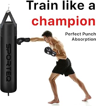 Dyno Heavy Filled Punch Bag 3FT, 4FT & 5FT for All Ages & Genders | Boxing Martial Arts Kickboxing Muay Thai Karate | Home & Commercial Gym Use