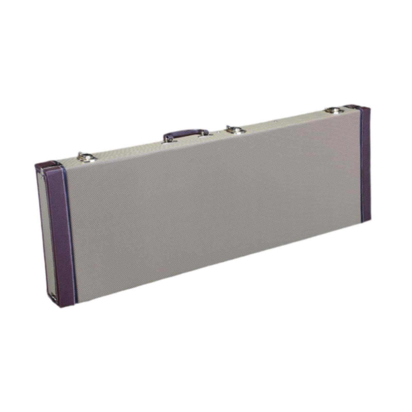 DYNWAVE Electric Guitar Hard Case Hard Shell with Lock, Lockable, Impact Resistant PU Leather Carrying Case Square Hardshell