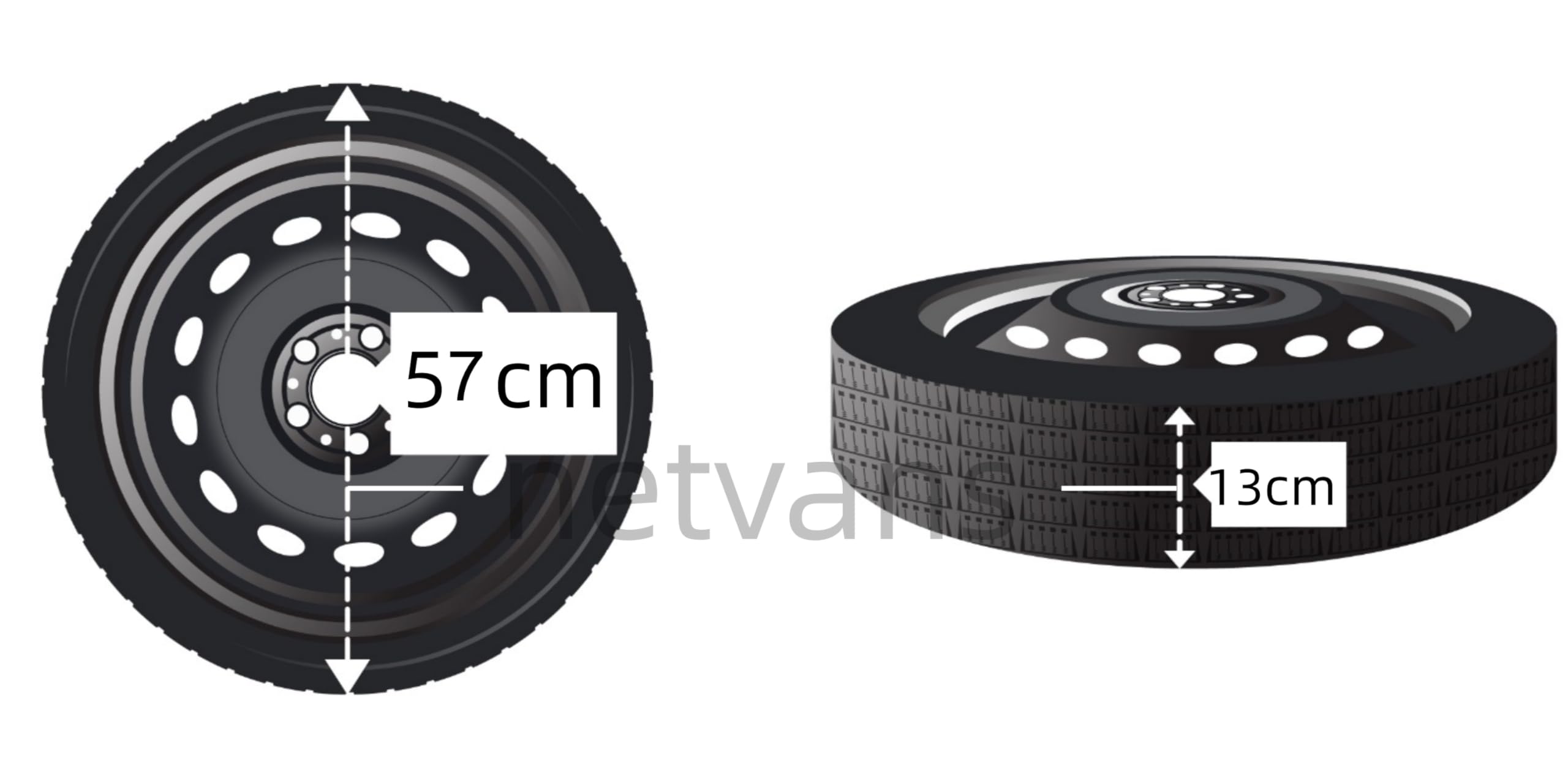 Ruotino di Scorta 15" compatibile con Leapmotor T03