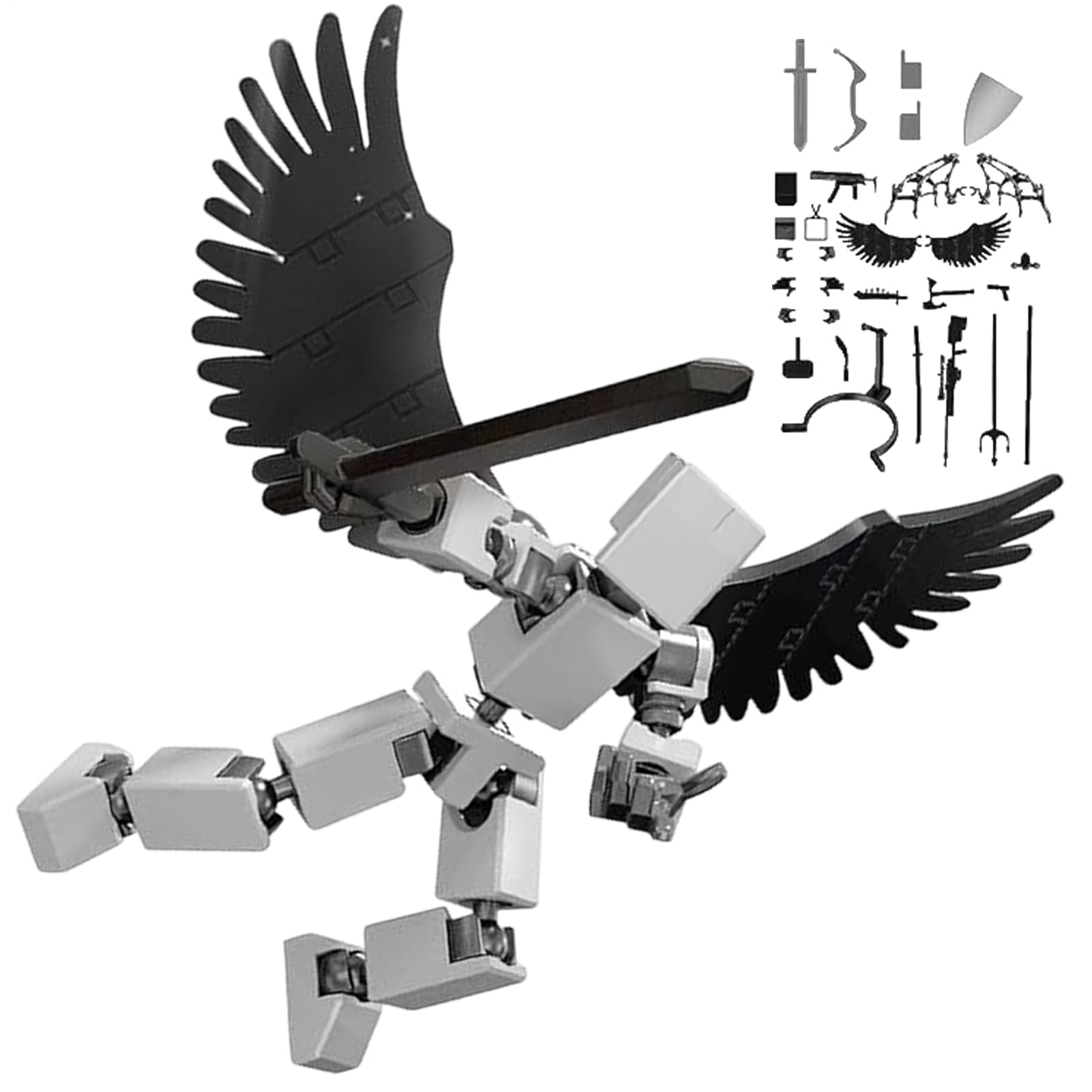 13 Joints Action Figure, Multi-Jointed Movable 3D Printed Doll Toy, Funny Interactive Action Figure Toy For Kids Boys Girls
