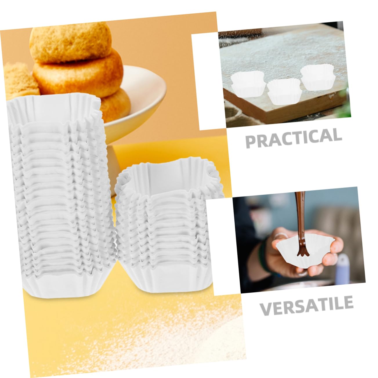 2000 Piezas Taza De Pastel Cuadrada Envoltorios De Papel Para Cupcakes De Calidad Alimentaria Para Hornear Muffins Medianos Soportes De Papel Para Postres Para Cupcakes