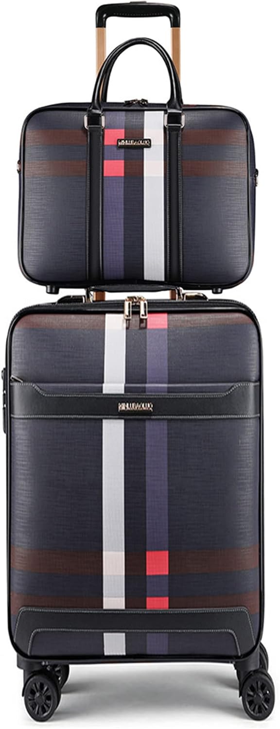 feilario 2Pcs Leather Business Spinner Wheel Luggage Waterproof Carry-On Suitcase with TSA Lock – Capacity 36-55L feilario 2Pcs Leather Business Spinner Wheel Luggage Waterproof Carry-On Suitcase with TSA Lock – Capacity 36-55L