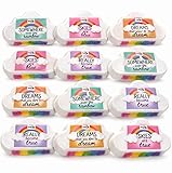 Cloud Bath Bomb Bulk Gift Set – 12 Fizzy Bulk Bath Bombs for Everyday Bathing & Relaxation, Elegant Spa-Inspired Bath Soaks, Birthday & Easter Gift Set by Mineral Me California