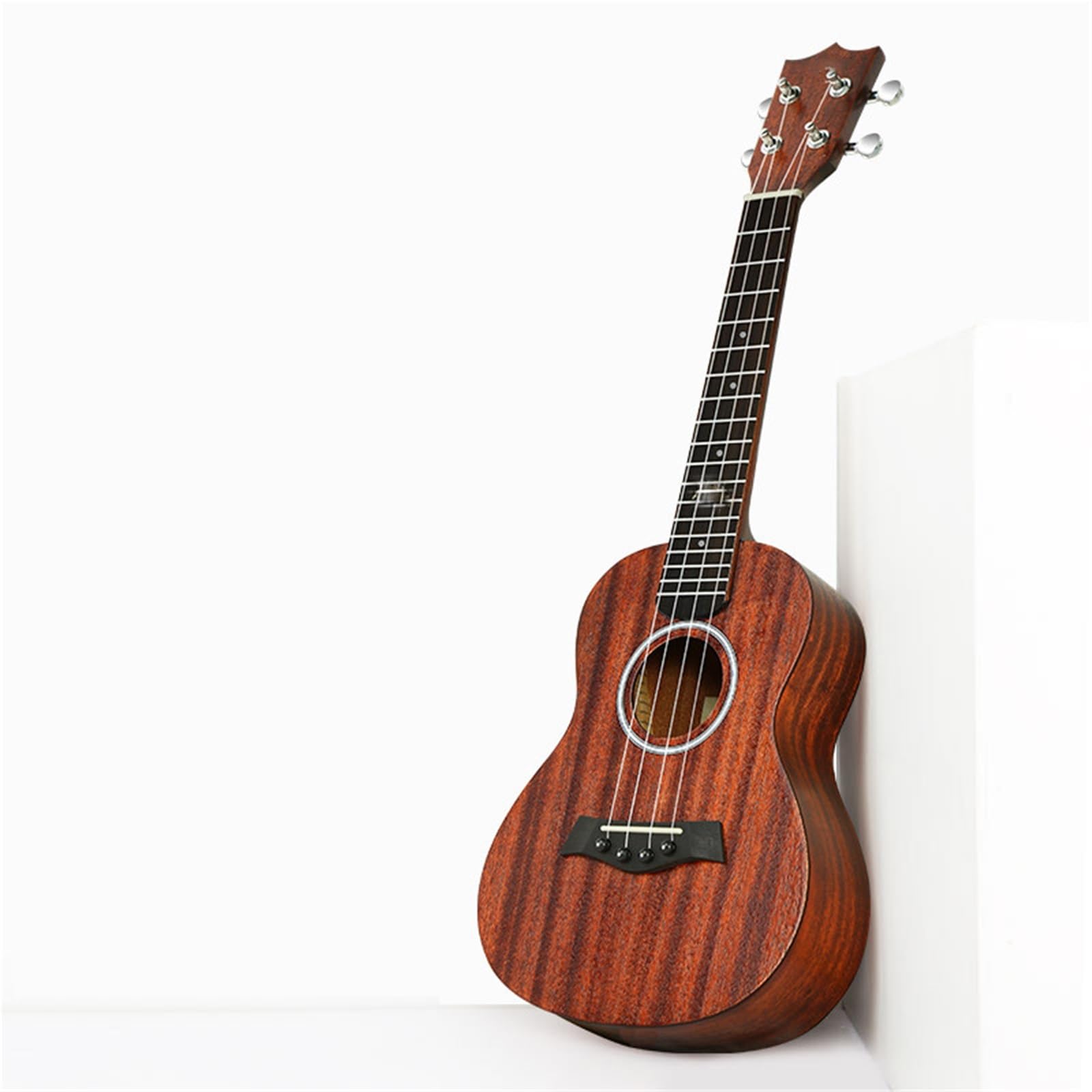 Początkujący Ukulele 23 Calowy Przenośny Solidny Top Ukulele Mahoń Instrument Dla Początkujących Dorosłych W Kolorze Kawy Mokka