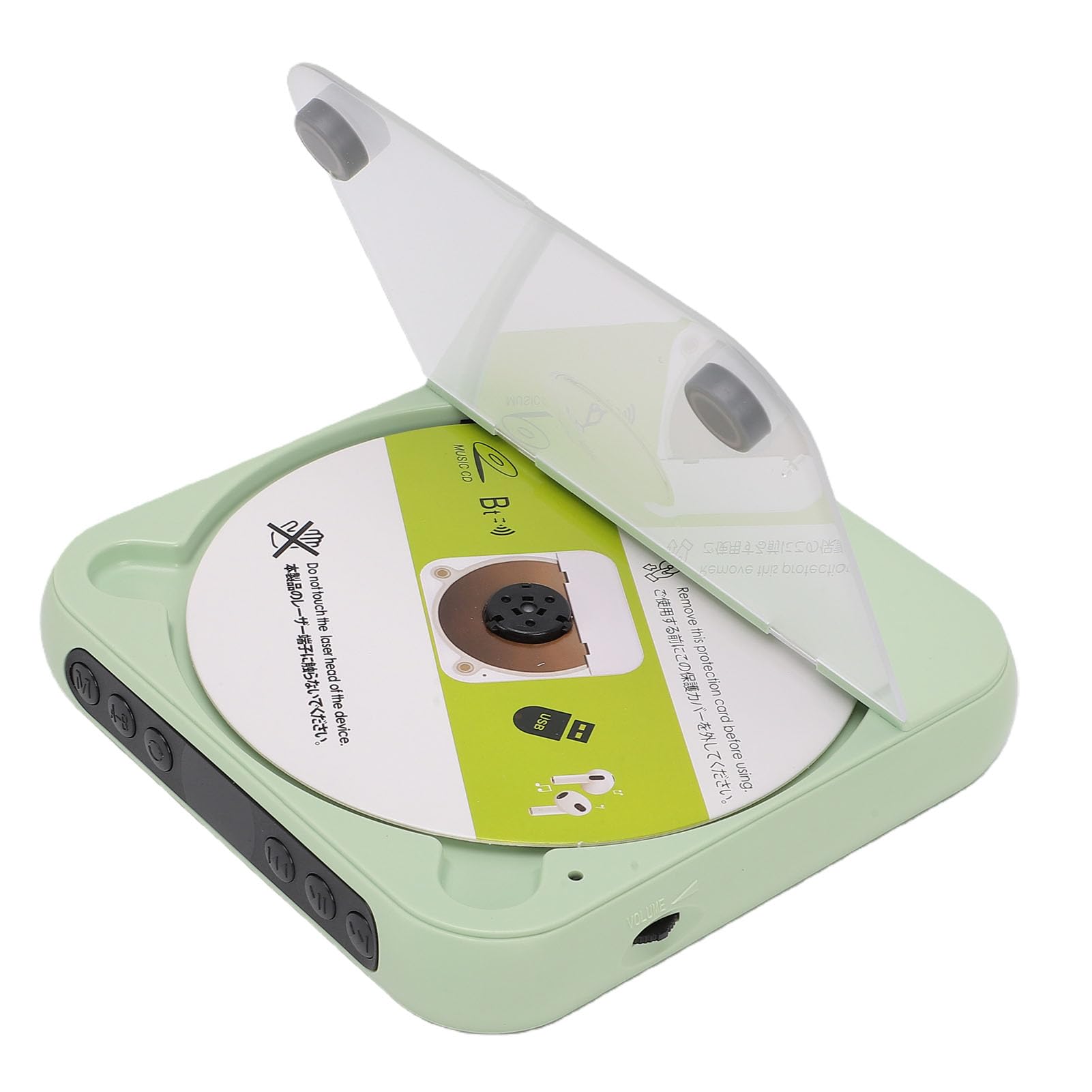 Bluetooth CD Player with HiFi Speakers Rechargeable for Car Home