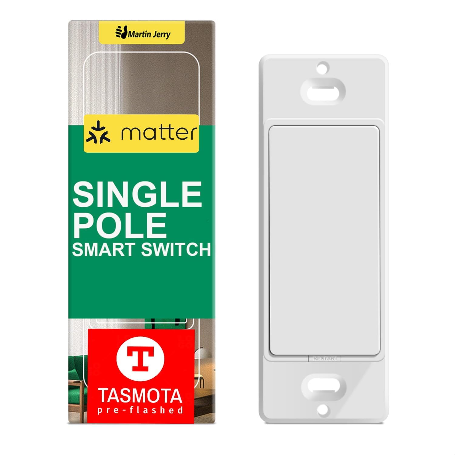 Eve Light Switch Connected Wall Switch (Apple HomeKit), single