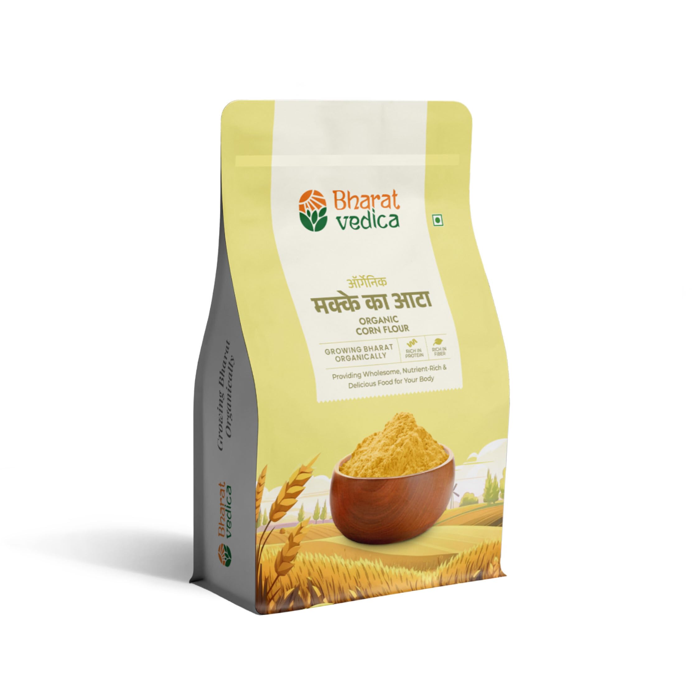 Bharat Vedica Corn Flour, Organic & Stone Milling Method, High Fiber Little Grain Flour, Good Source of Dietary Fiber, Gluten-free, 1 kg (B0D9WF3T4Z) Amazon Price History, Amazon Price Tracker