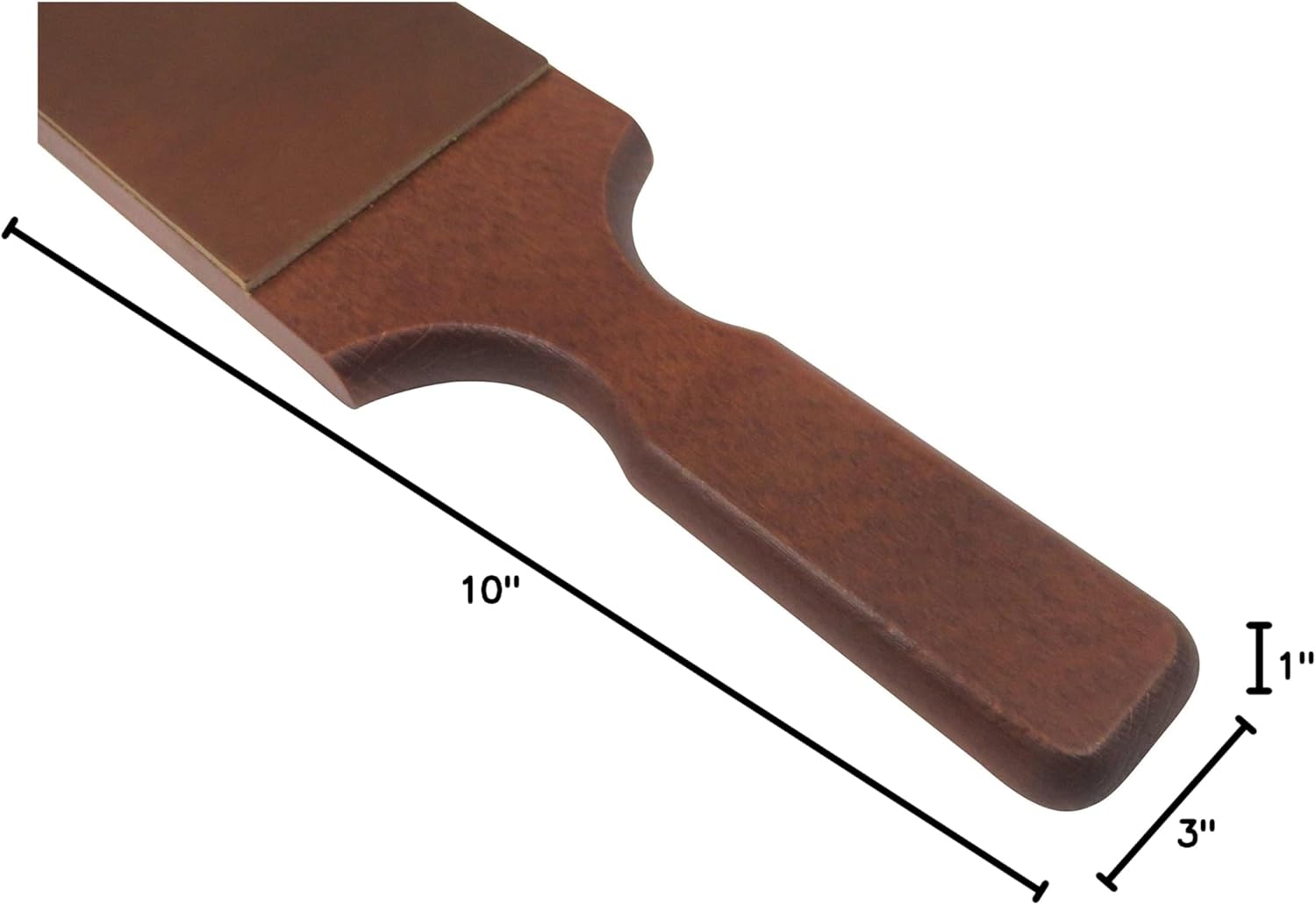 French Leather Strop 3 inch x 10 inch Surface with 1.2 Ounce Bar Green Chromium Oxide 0.5 Micron Extra-Fine Polishing Compound