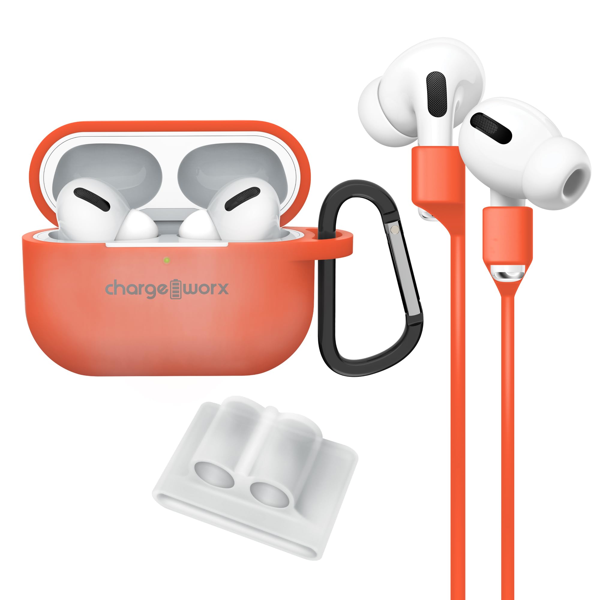 Amazon.com : 4-Piece AirPods Case Kit w/Carabiner, Magnetic Strap
