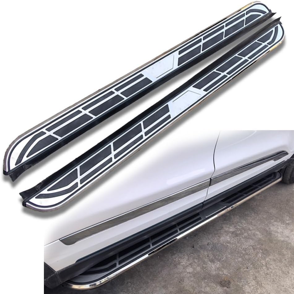 LINGYUE 2pcs fit Compatible for Toyota 4Runner 2025 SUV Truck Side Step Running Board Bar Aluminium Pedal Accessories with Brackets(Silver)