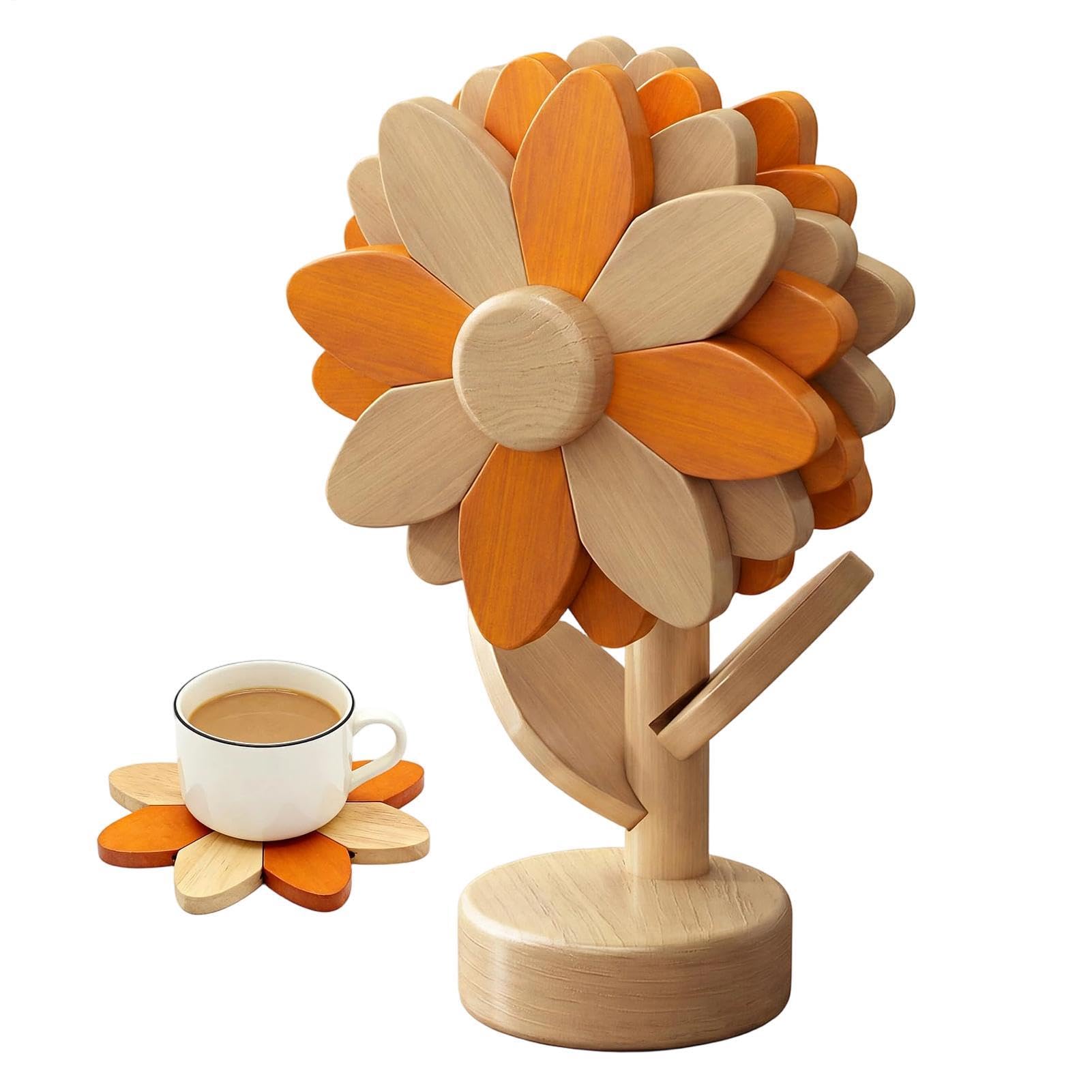 Salvamanteles de madera decorativo juego de regalo para cocina