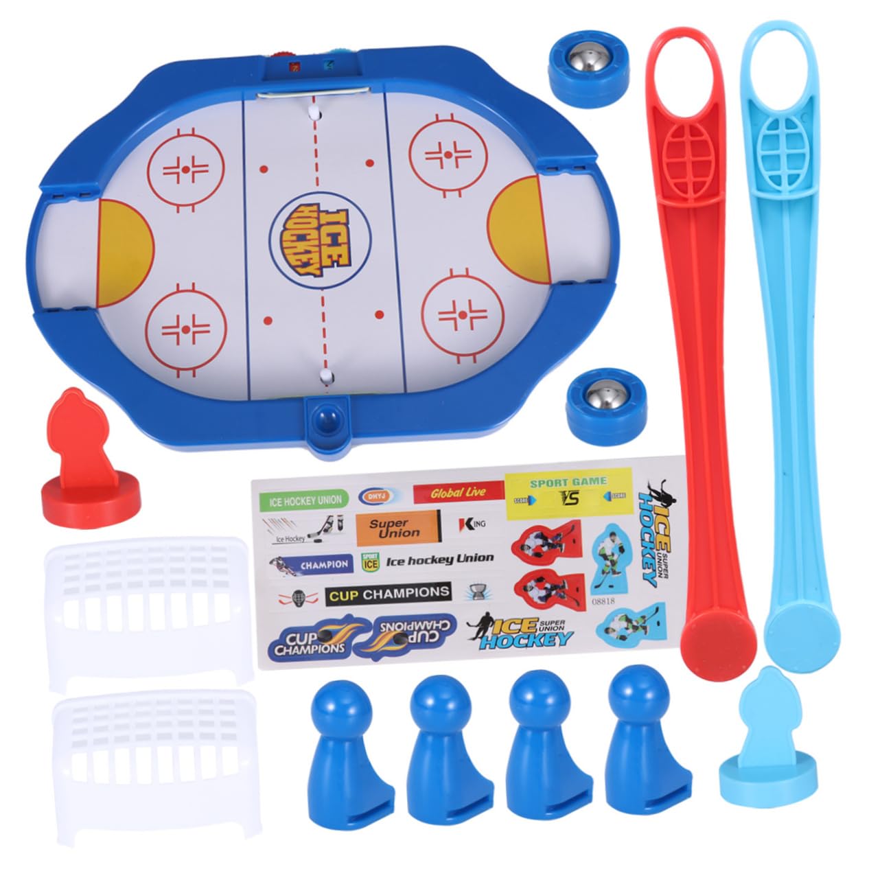 JOINPAYA 1PC Ice Hockey Table Game Fun Educational for Enhances Hand Eye Coordination Creativity Environmental