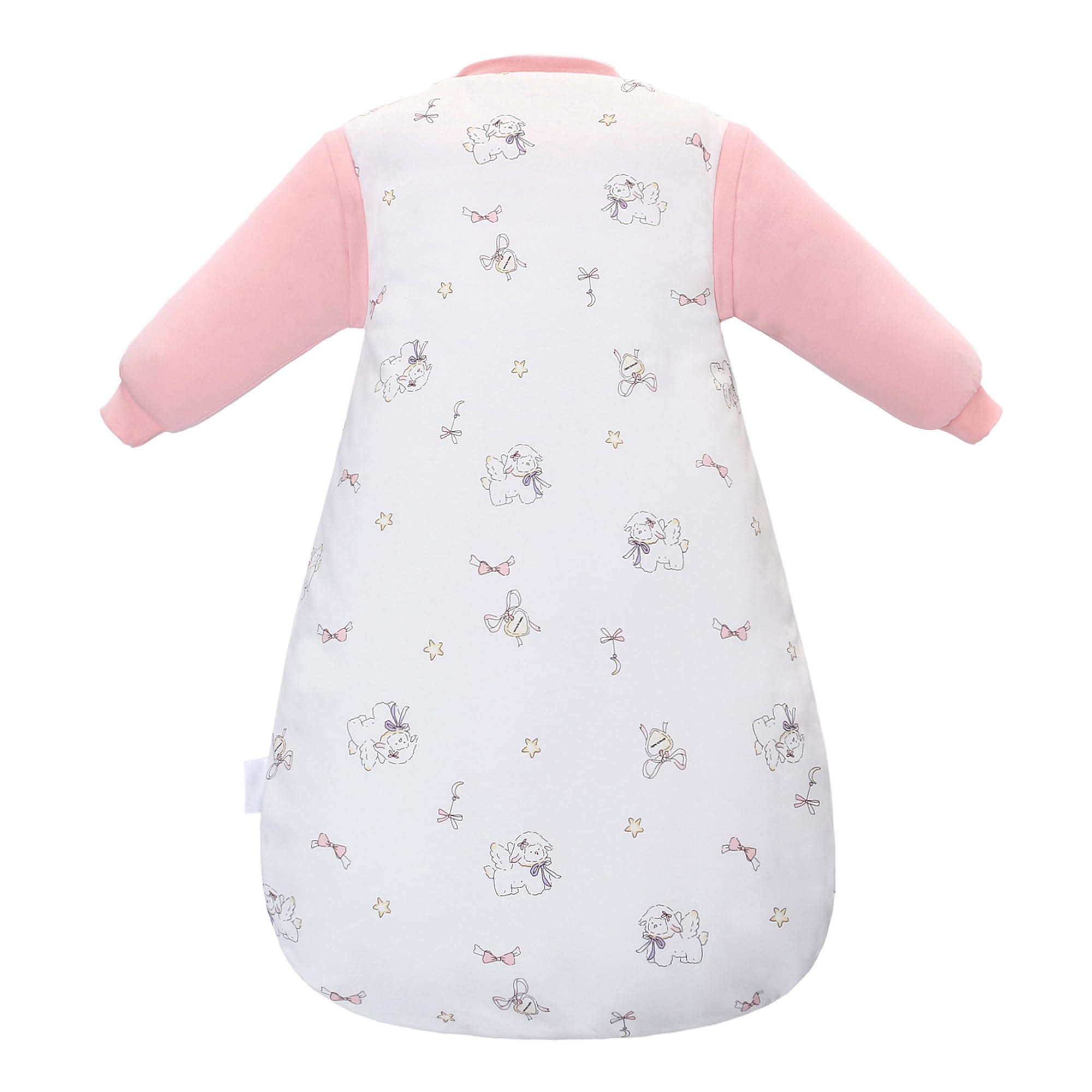 3.5 TOG Baby Wearable Blankets 0-6 6-18 Months 100% Cotton Long Detachable Sleeves for Girl Boys (Pink, 0-6 Months) - Image 3