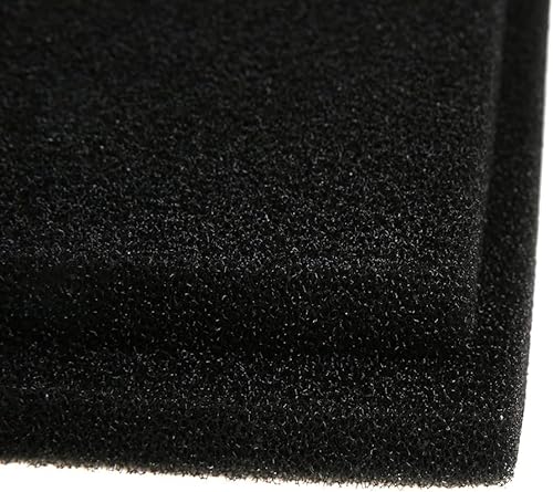 Miniatura 8 de ALEGI 4 esponjas de espuma para filtro de acuario de 9 x 9 x 1 pulgadas, almohadilla de filtro de hoja gruesa para pecera, espuma cortada a medida