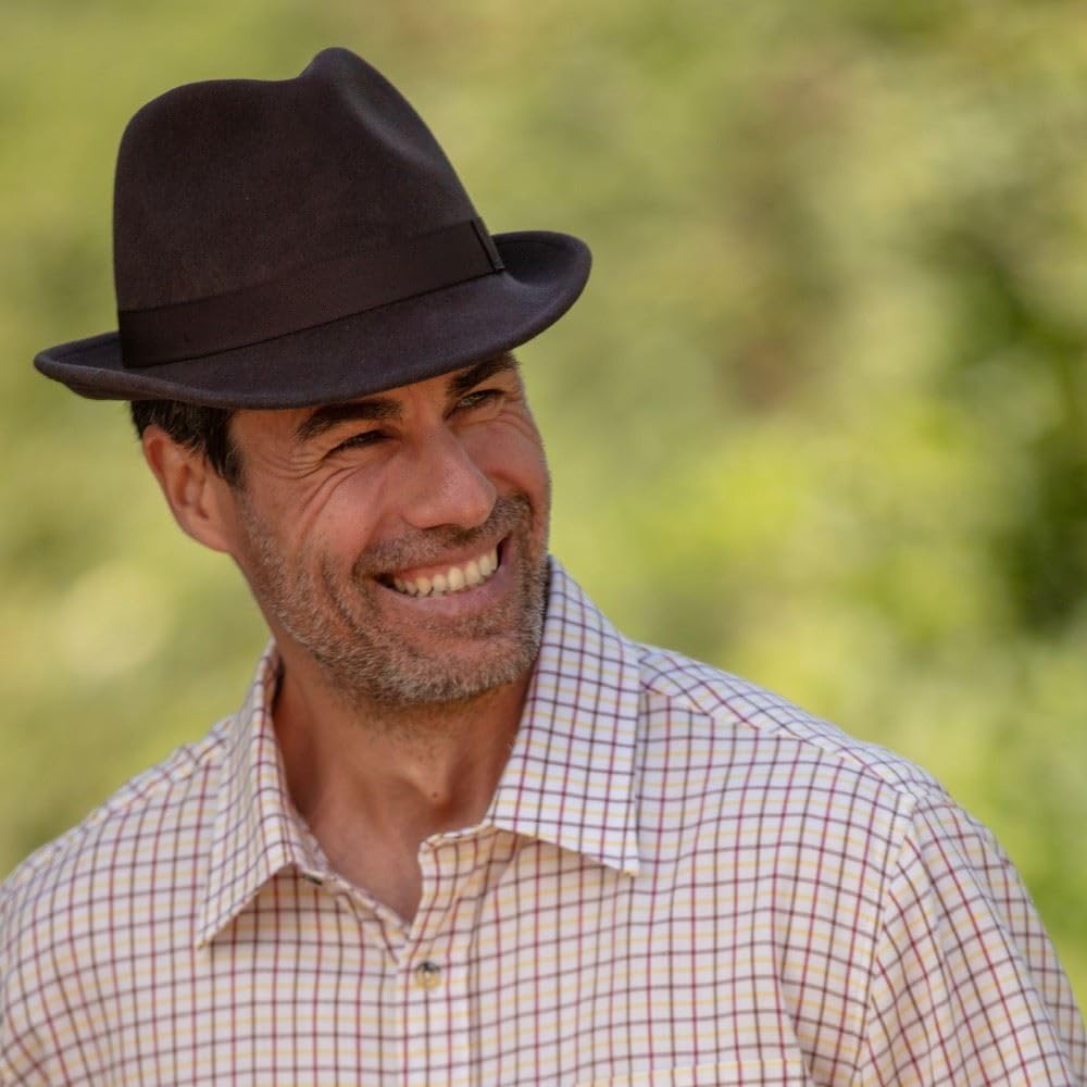 WALKER AND HAWKES - Cappello Gregson Trilby in Feltro di Lana