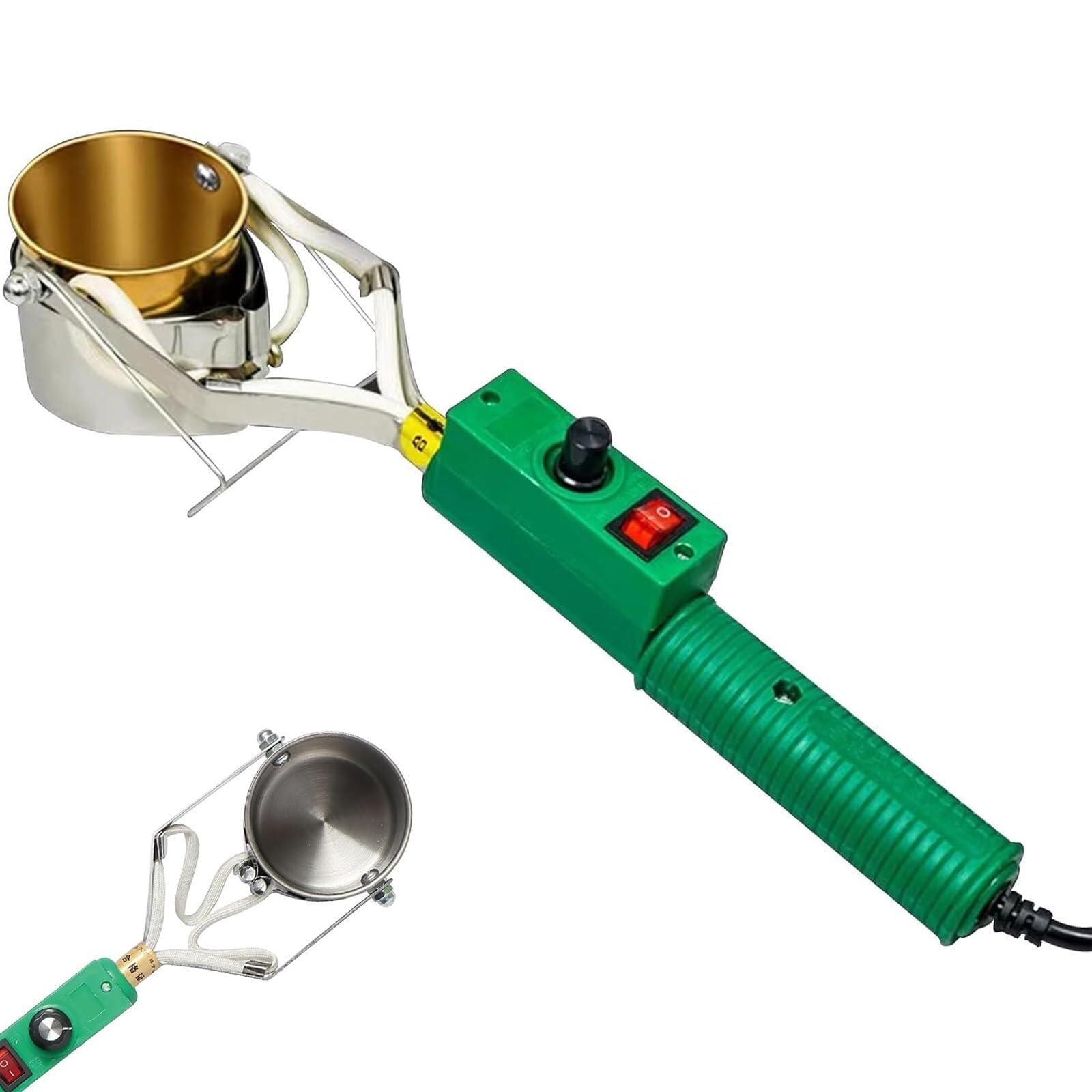 Creuset de plomb portatif 320W à chauffe rapide de 150 à 450 °C pour couler vos métaux proprement