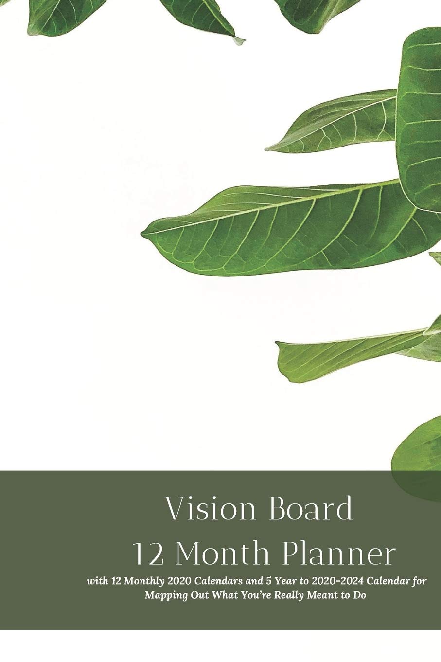 Buy Vision Board 12 Month Planner, 12 Month 2020 5 Year 2020-2024 for