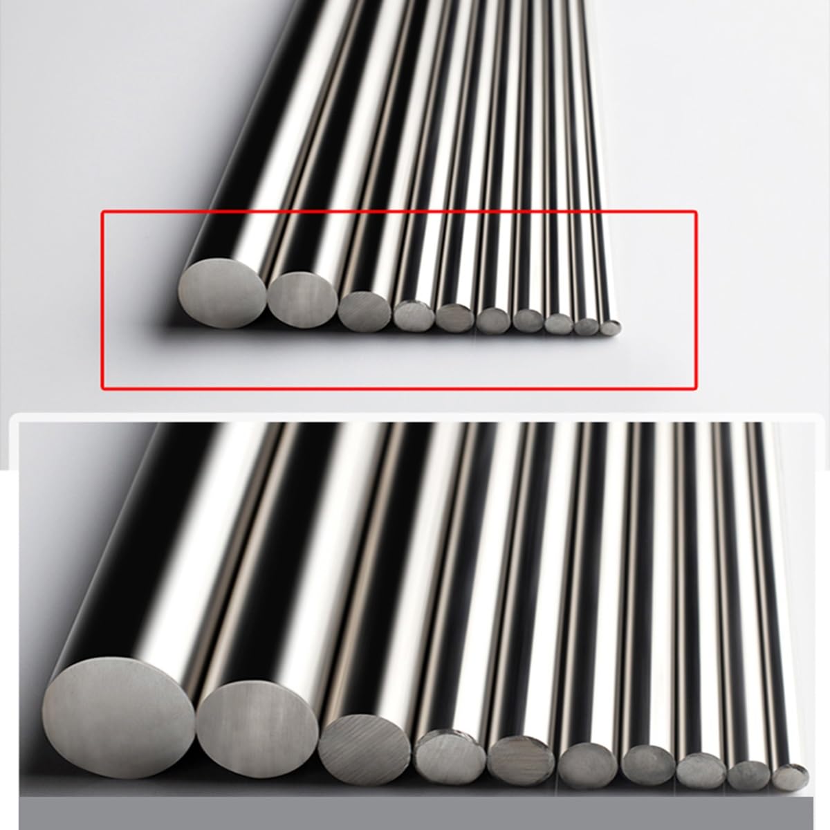 Okrągły pręt ze stali nierdzewnej, solidny metalowy pręt, 1 pręt ze stali nierdzewnej 304, średnica wału liniowego 2 mm 3 mm 4 mm 5 mm 6 mm 8 mm 10 mm wałek liniowy okrągłe pręty pręt uziemiający 500