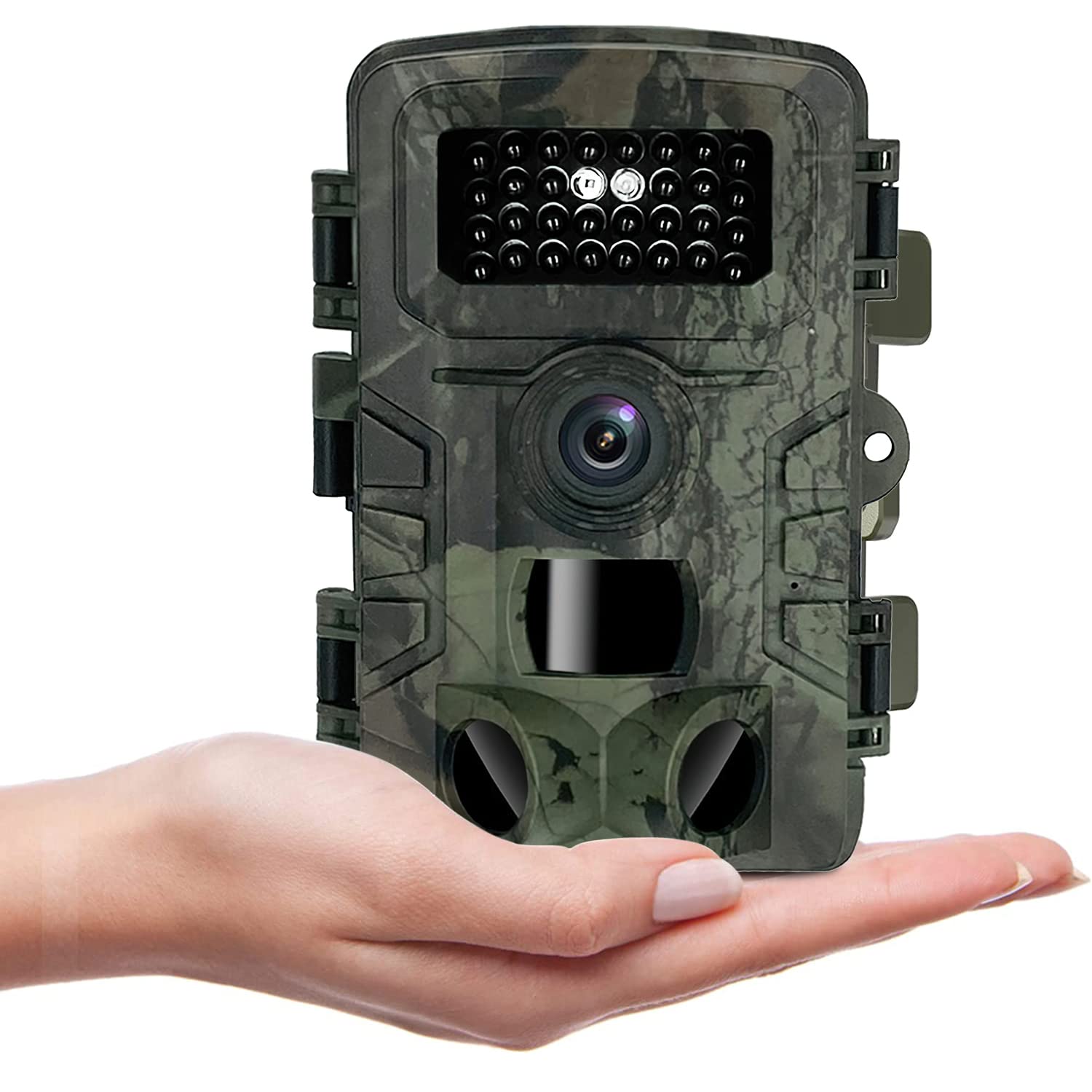 Aparat do dzikich zwierząt, 16 MP 1080p HD, kamera do dzikich zwierząt z ekranem, 34 diody LED, PR700, wodoszczelna, z noktowizorem