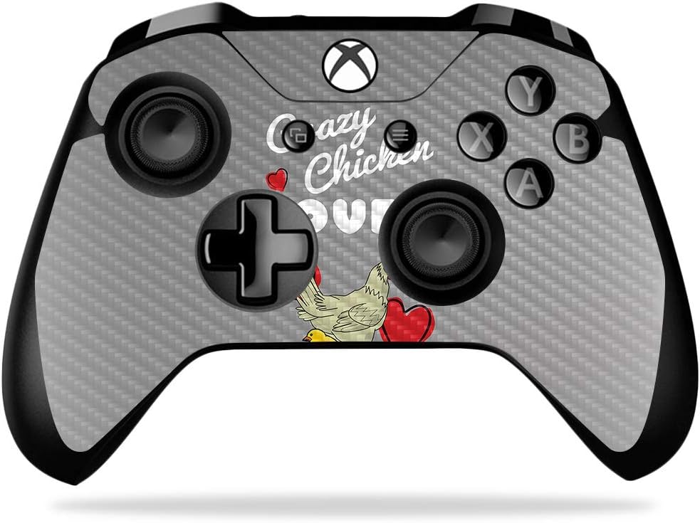 MightySkins Carbon Fiber Skin for Microsoft Xbox One X Controller - Great Whites | Protective, Durable Textured Carbon Fiber Finish | Easy to Apply, Remove, and Change Styles | Made in The USA