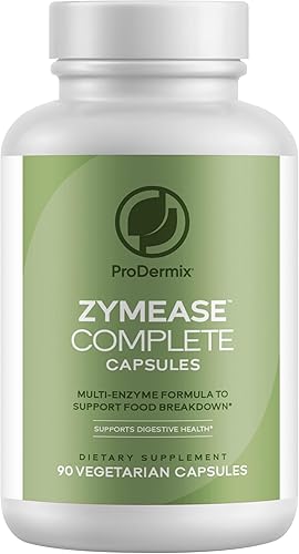 ZymEase - Cápsulas completas de fórmula de múltiples enzimas para la comodidad de la salud digestiva, probióticos para la digestión y descomposición