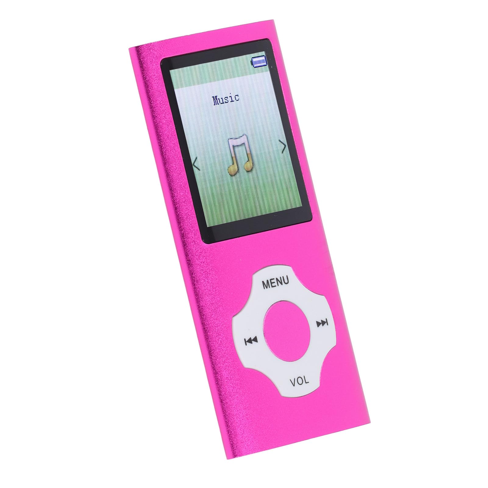 MP3 Player MP4 Player, Bluetooth 5.0 Portable HiFi Sound Music Player with 32GB Memory Card, Built in HD Speaker, 1.8in Color Screen, Supports E Book, Voice Recording, Photo