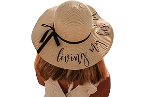 Floppy Beach Hat: Living My Best Life Hat