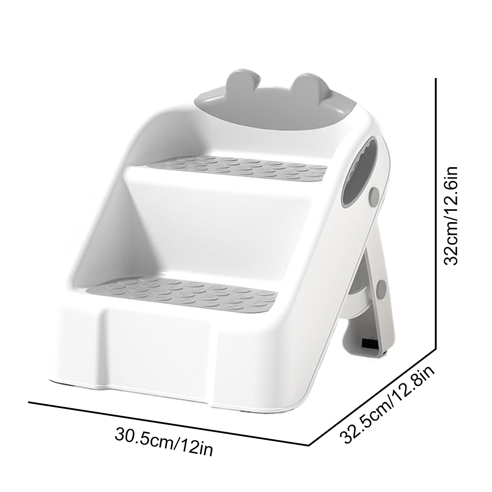 Taburete Escalón Infantil Antideslizante Fácil Lavado De Manos Ligero | Taburete Escalón 2 Niveles Plegable Ligero Para Niños Inodoro, Lavabo, Dormitorio, Encimera