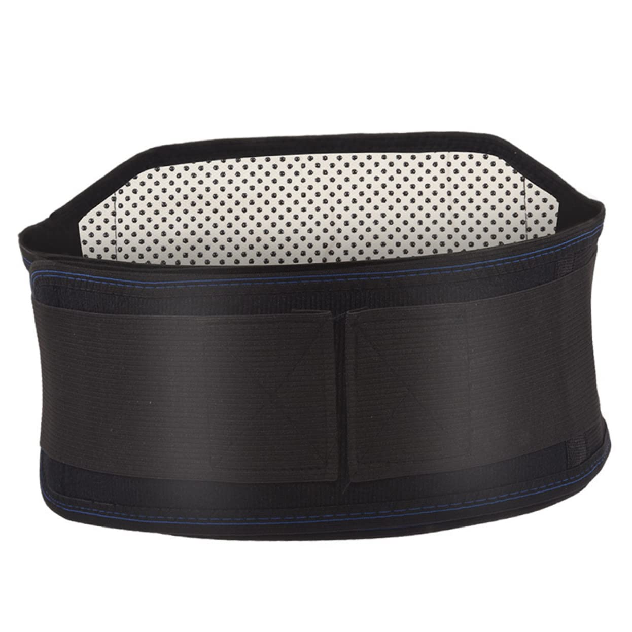 COLLBATH 1pc Waist Support Heating Lumbar Support Belt Self-heating Belt Cordless Heating Pad Gym Belts Self-heating Waistband Heated Lumbar Support Cinturon Gym Silk Screen Strap Black