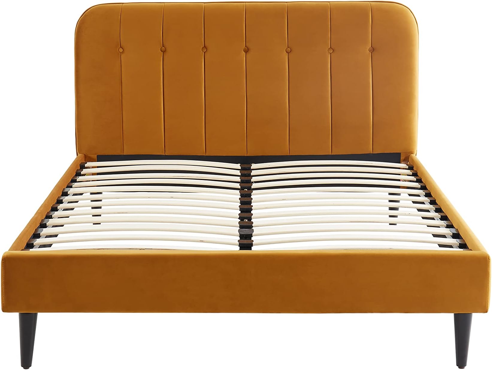 Letto sfoderabile in velluto blu scuro 160 x 200 cm FITOU