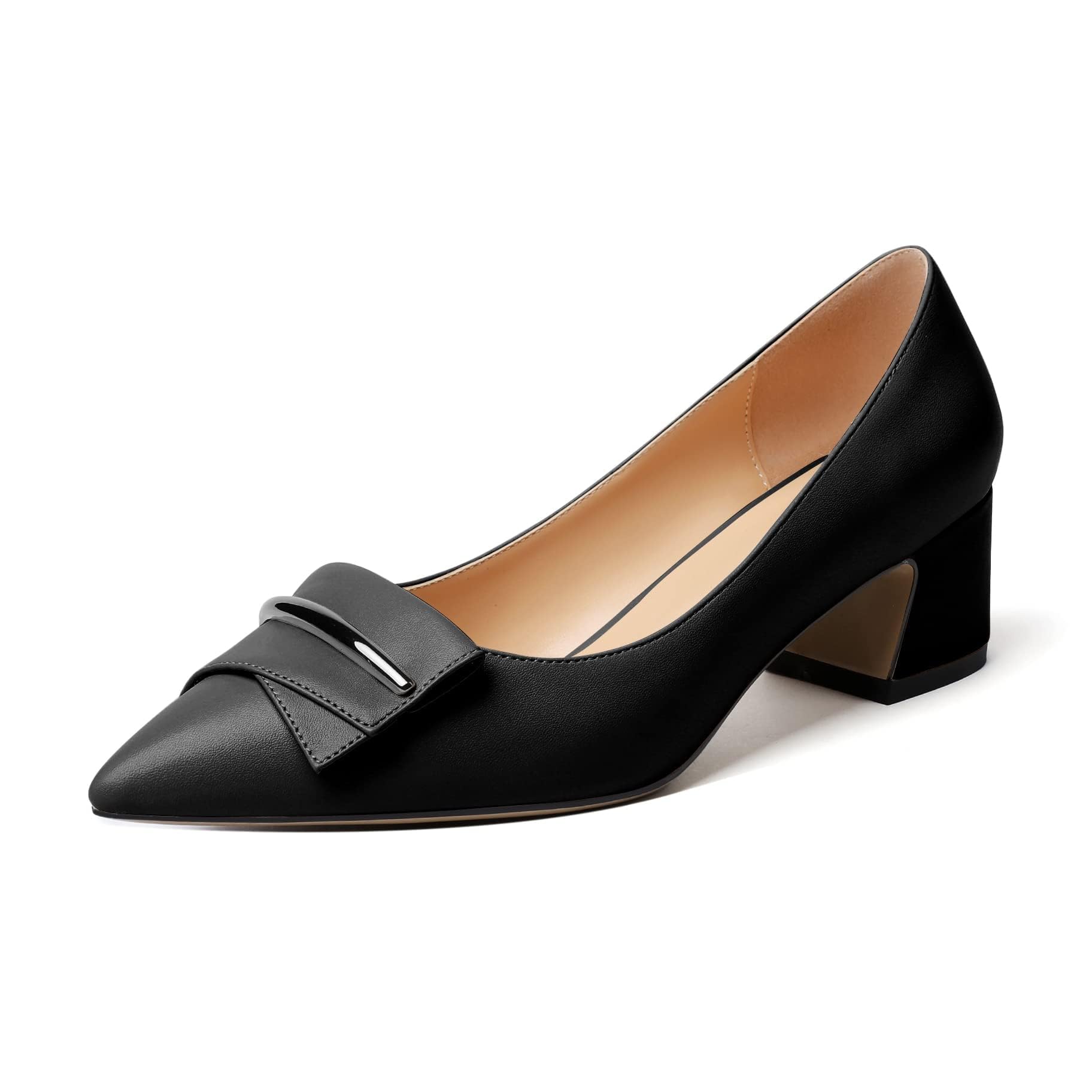 Elashe Damen Pumps Blockabsatz High Heels Damen EU35-45