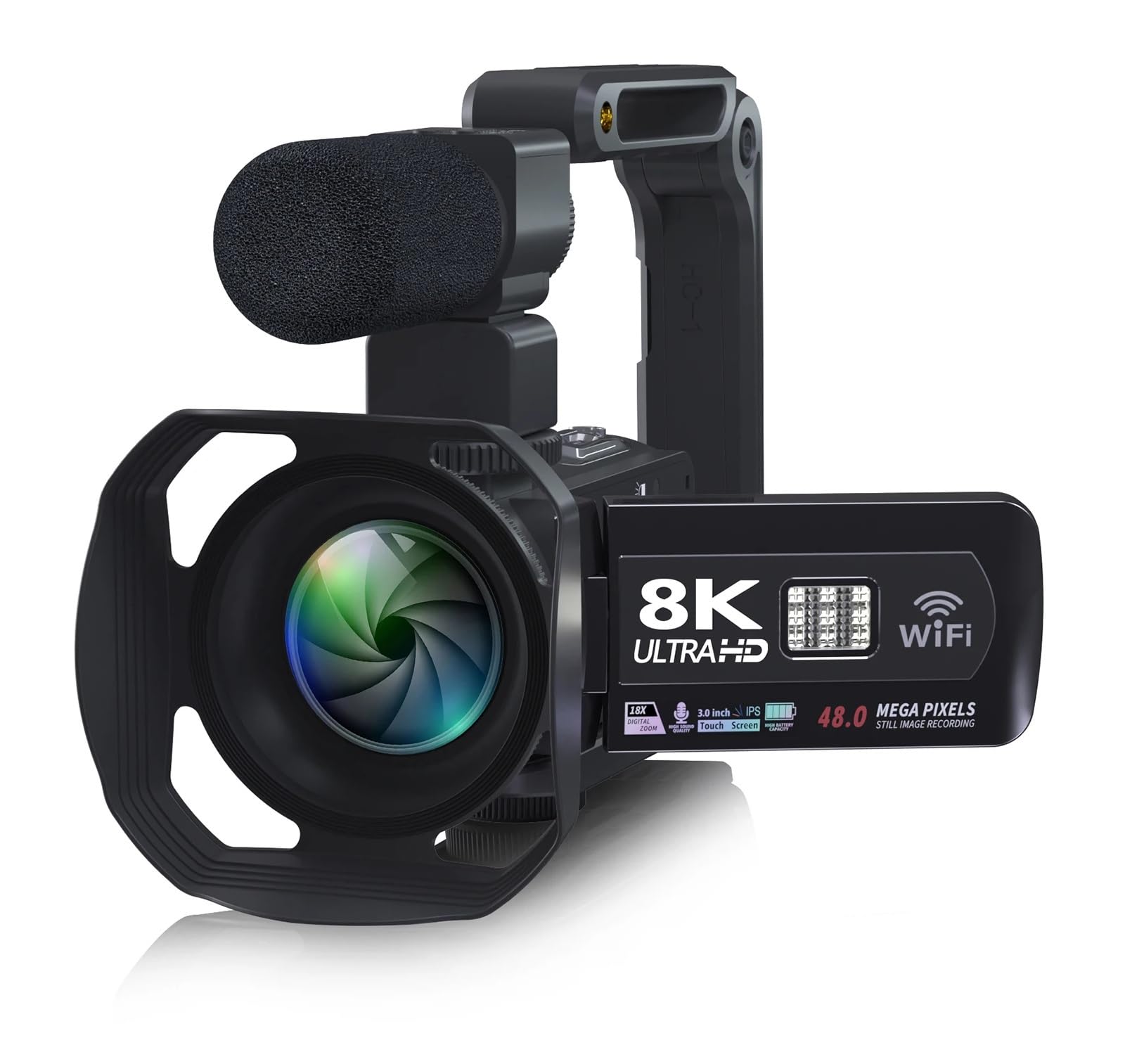 Amazon.co.jp: HDR 8K デジタルビデオカメラ ナイトビジョン 48MP WIFI