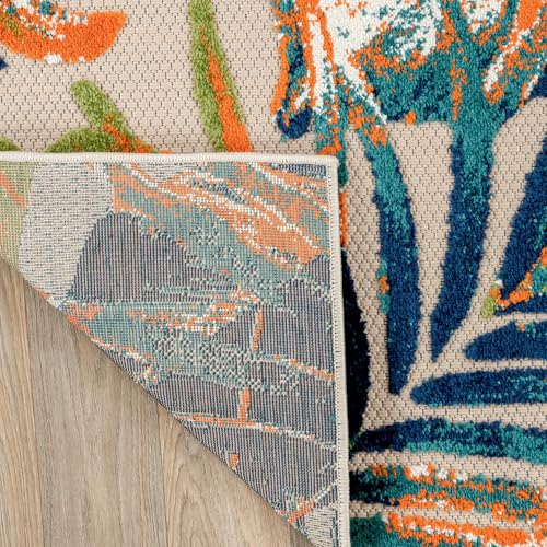 Tapete decorativo Rugshop Tropical Floral 6'6" x 9' miniatura 5