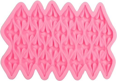 Miniatura 9 de Molde de silicona para fondant de tela, molde de chocolate para manualidades, dulces, azúcar, pasta de goma de mascar