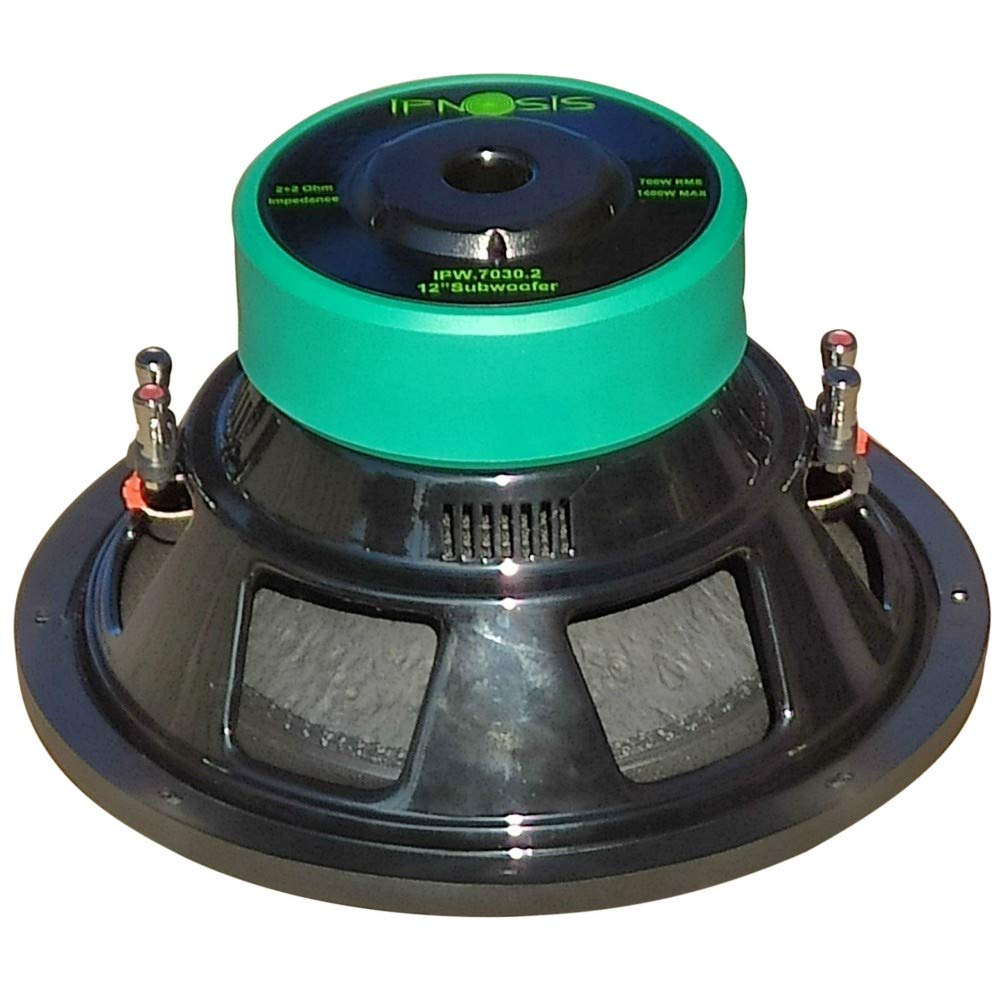 1 SUBWOOFER IPNOSIS IPW 7030.2 30,00 cm 300 mm 12" di diametro doppia bobina dual voice coil 2+2 ohm 700 watt rms 1400 watt max auto car, 1 pezzo