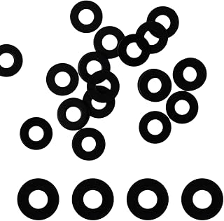 20 Pcs Black Flat Washers, Finish Metal Washer Screws and Bolts Repair Washers, Home and Industrial Use for Home and Industrial Use/DIY Enthusiasts