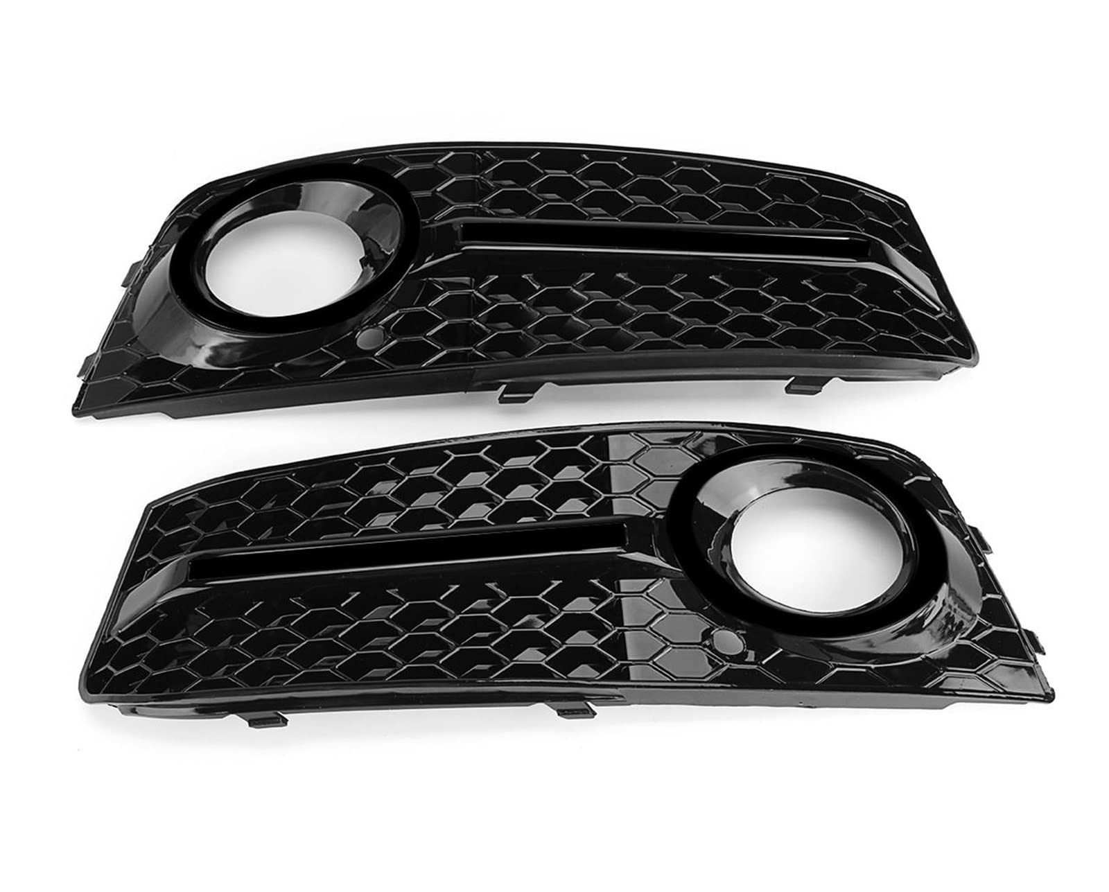Grille Fender Pair Car Front Bumper Fog Light Grille Grill Cover Trim For Audi A4 B8 STANDARD Bumper 2009 2010 2011 Fog Lamp Grill Bumper Grille