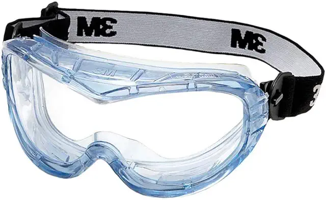 3M Fahrenheit Schutzbrille 71360-00012 - Vollsichtbrille mit AS/UV-Schutz für Brillenträger