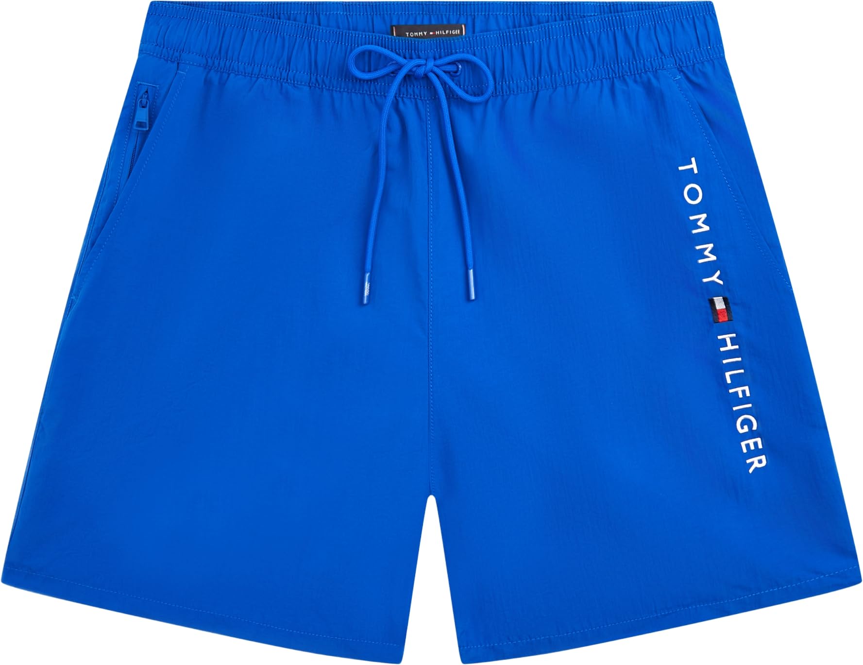 Tommy Hilfiger Męskie średnie kieszenie zapinane na zamek ze sznurkiem UM0UM03748 kąpielówki, niebieski (królewski niebieski), M