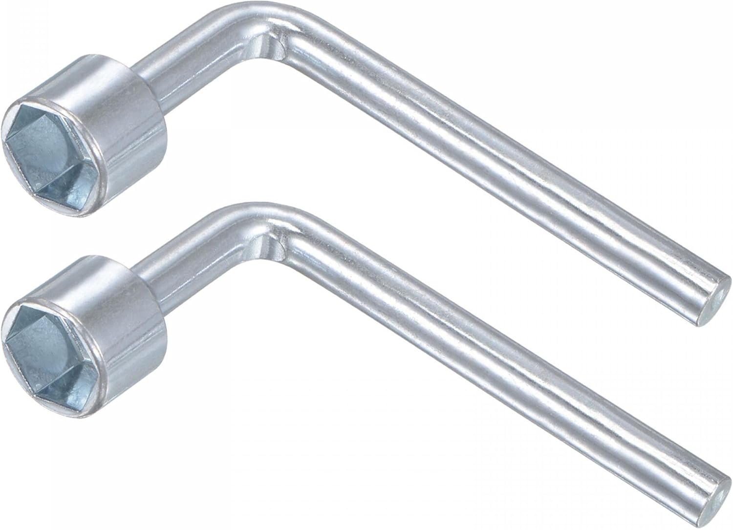 uxcell 13mm Metric L Shaped Angled Open Hex 6 Point Socket Wrench, Single Ended 2 Pcs