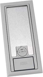 Hubbell Wiring Systems 3SFBCGYA Thermoplastic ABS Recessed 3-Service Concrete Floor Box Reinforced Non-Metallic Cover, 11-7/8