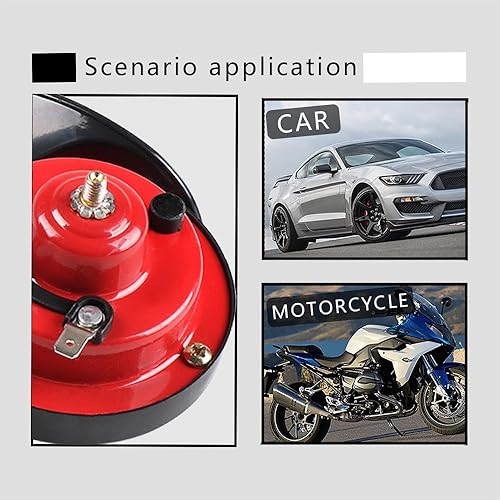 Miniatura 7 de Bocina de coche, bocinas de tren súper fuertes, bocinas de aire impermeables, bocina de caracol, bocina de tono alto, bocina de caracol eléctrica de