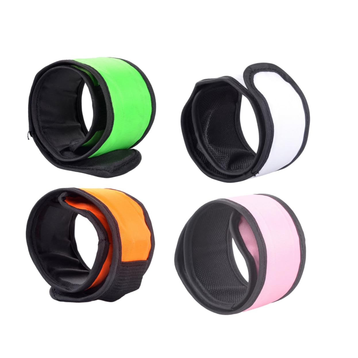 INOOMP 12 Pièces Bandes De Poignet Bracelet LED De Sécurité Brassard De Claque LED Brassard De Sécurité Brassard Réfléchissant De Sécurité Bande De Cheville LED Accessoires