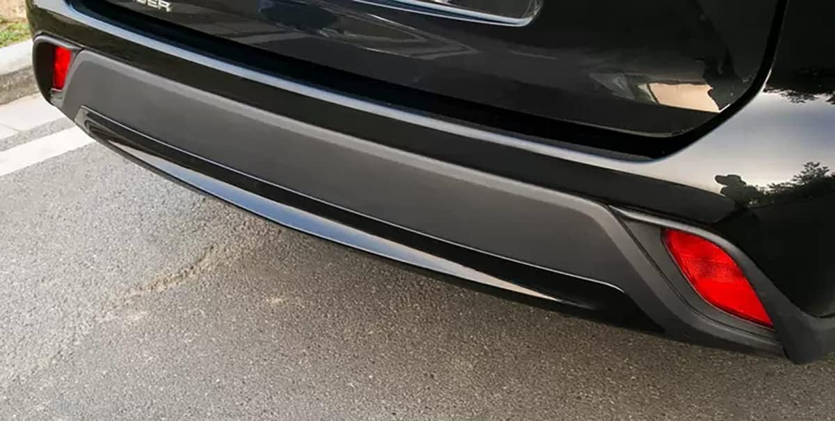 Car Accessories Fit for Toyota Highlander 2020 2021 2022 2023 2024 2025 Rear Bumper Trunk Lid Moulding Guard Cover Trim (Black) ABS 1 PC