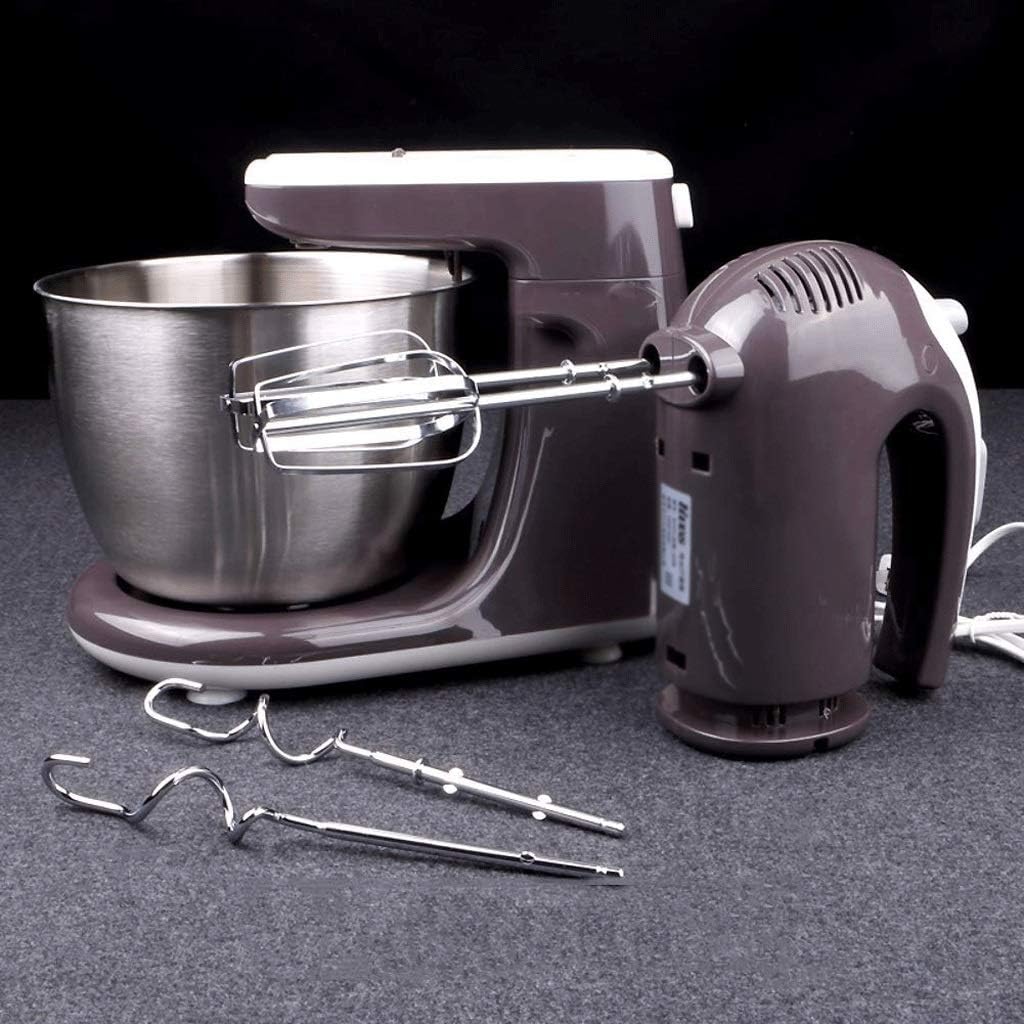 Egg Beater Blender with 3L Stainless Steel Basin, 300W High Power, 5-Speed Control Double Plate Design Cooking Machine