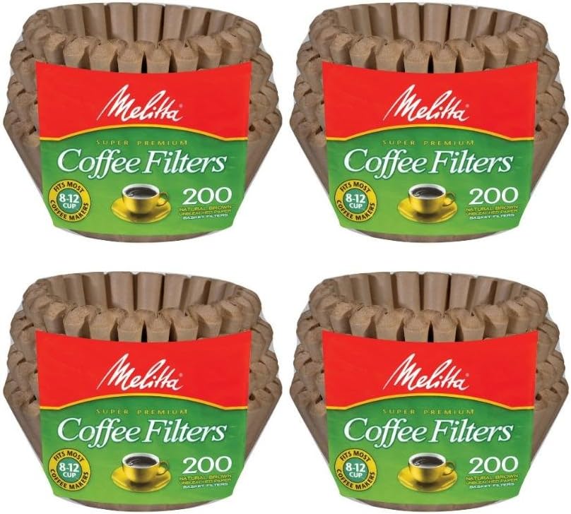 Amazon.co.jp Melitta [メリタ] 8から12カップ用 バスケットタイプ コーヒーフィルター 200枚 Basket