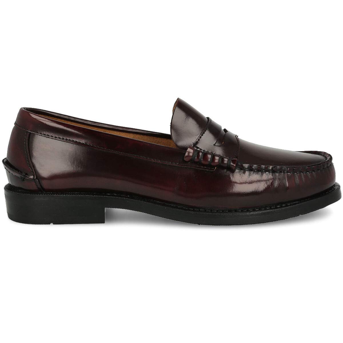 Mocassini Scarpe Loafer in Pelle da Uomo, Prodotto in Spagna. Scarpe Classiche Mascherina e Nappe per Cavaliere, Suola in Gomma Molto Flessibile, Pelle Antirughe